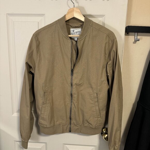 Light Tan Bomber Jacket - Picture 2 of 3